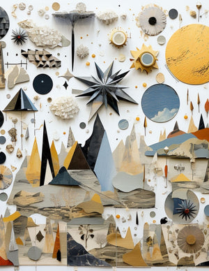 Collage Soup Wondrous Widgets | eBook | Graphic shapes, odd bits & widgets for mixed media collage