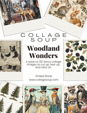 Collage Soup Woodland Wonders: A 125-Page Collage Book Inspired by Nature