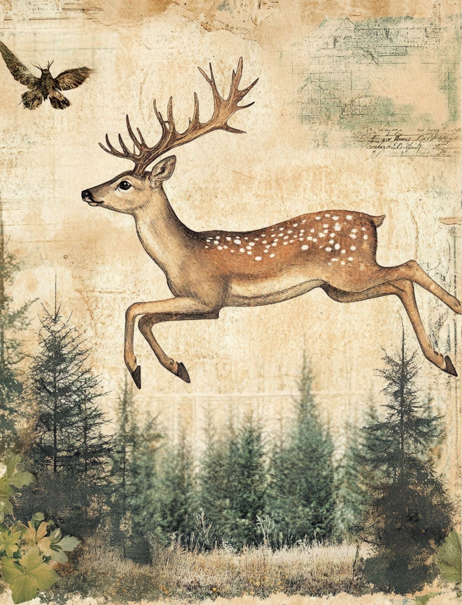 Collage Soup Woodland Wonders (eBook) Forest-Themed Collage Art for Creative Projects – 125 Pages